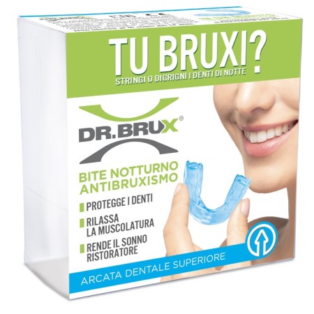 Dr. Brux Bite Notturno Superiore Azzurro 1 Pezzo