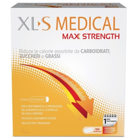 XL-S Medical Max Strenght Integratore Dietetico Tripla Azione 120 Compresse