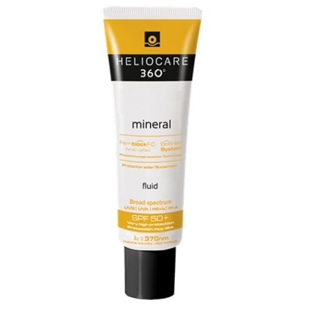 Heliocare 360° Mineral Fluido SPF 50  Protezione Solare Pelle Sensibile e Reattiva 50 ml