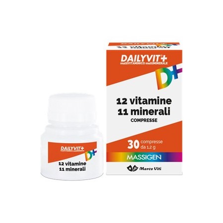 Massigen Dailyvit  Integratore Multivitaminico Multiminerale 30 Compresse