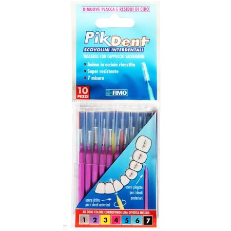 Pikdent Scovolino Interdentale 2 Viola 0,5 mm 10 Pezzi