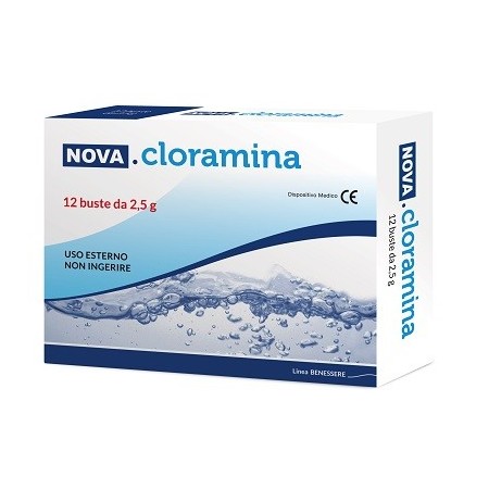 Nova Cloramina Per Igiene Intima e Pulizia della Cute 12 Buste