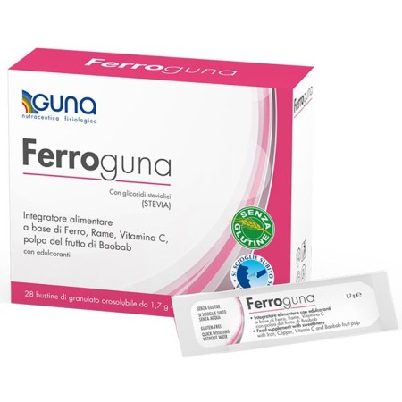 Guna Ferroguna Integratore di Ferro 28 Bustine Orosolubili