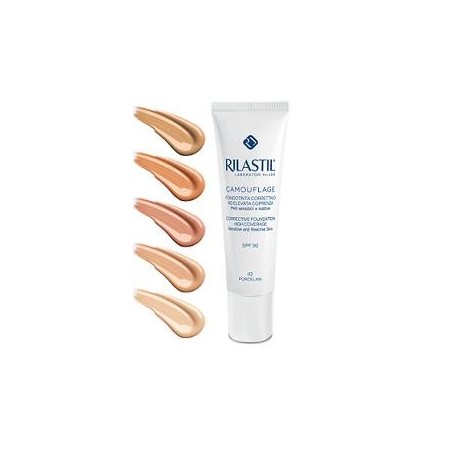 Rilastil Camouflage Fondotinta Fluido Elevata Coprenza Honey 30 ml