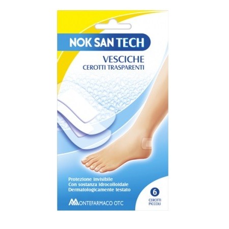 Nok San Tech Vesciche Cerotti Trasparenti Piccoli 6 Pezzi