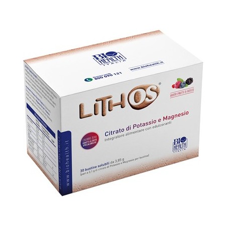 Lithos Frutti di Bosco Integratore Citrato di Potassio e di Magnesio 30 Bustine