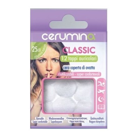 Cerumina Classic Tappi Auricolari Classici 12 Pezzi