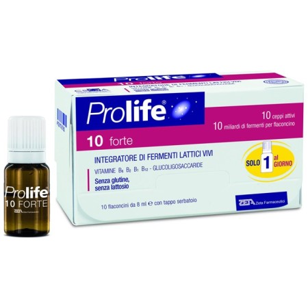 Prolife 10 Forte Integratore Fermenti Lattici Vivi 10 Flaconcini
