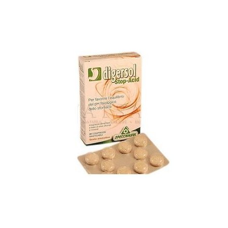 Specchiasol Digersol Stop-Acid Integratore Digestivo 20 Compresse