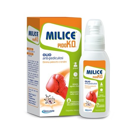 Neo PidoK.O. Olio Antipediculosi Spray 75 ml   Pettine Metallico