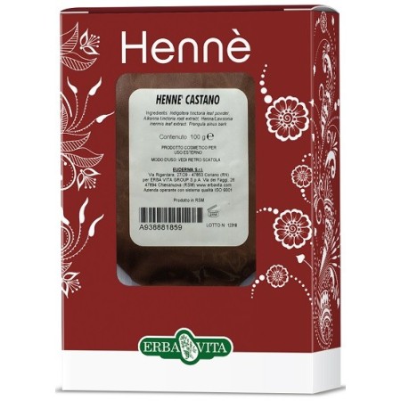 Erba Vita Hennè Color Cap Castano Tintura Per Capelli 100 g