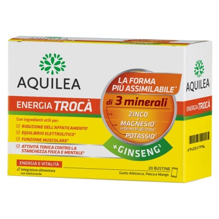 Aquilea Energia Trocà   Ginseng Integratore Sali Minerali 20 Bustine