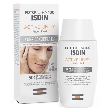 Foto Ultra Active Unify Fusion 100 Fluido Solare Antimacchie Protezione Molto Alta SPF 50  50 ml