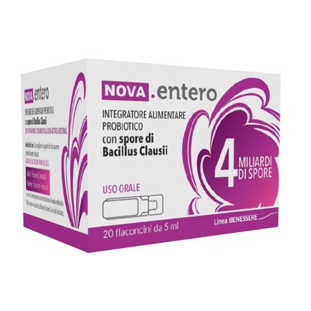 Nova Entero Plus 4 Miliardi di Spore 20 Flaconcini Da 5 ml
