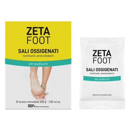 Zeta Foot Sali Ossigenati Pediluvio 10 Buste Monodose 200 g