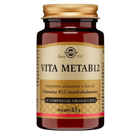 Solgar Vita Meta B12 Integratore Vitaminico 30 Compresse Orosolubili