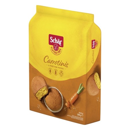 Schar Carrotinis Merendine Senza Glutine 4x50 g