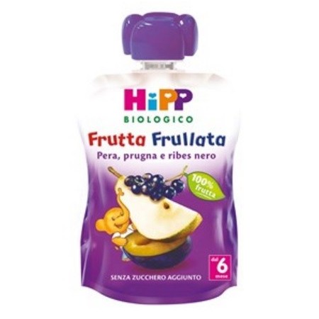 Hipp Biologico Frutta Frullata Pera Prugra E Ribes Nero 90 g