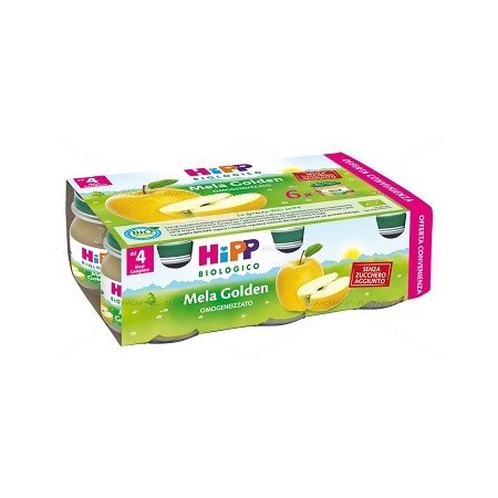 Hipp Biologico Omogeneizzato Mela Golden 2x80g