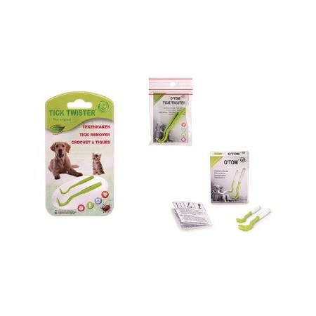 Tick Twister Pinzetta Toglizecche Con Molla In Acciaio Uso Veterinario 2 Pezzi