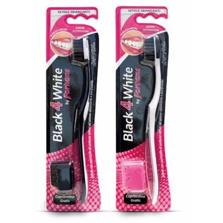 Forhans Black 4 White Spazzolino al Carbone Attivo