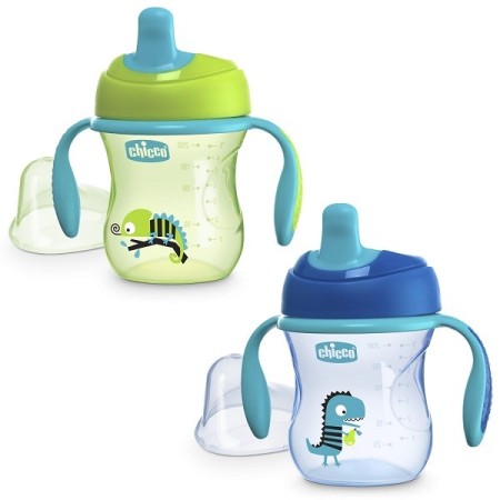Chicco Tazza Training Azzurra/Verde 6 Mesi 