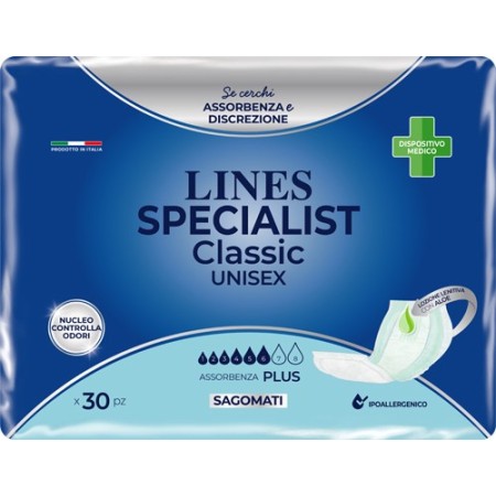 Lines Specialist Classic Sagomati Plus Pannolone Incontinenza 15 15 Pezzi
