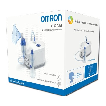 Omron C102 T Nebulizzatore a Compressore con Doccia Nasale