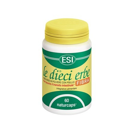 Esi Le Dieci Erbe Fibra Integratore Transito Intestinale 60 Naturcaps