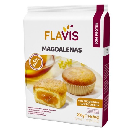 Mevalia Flavis Magdalenas Merendine Aproteiche Con Confettura Di Albicocca 200 g