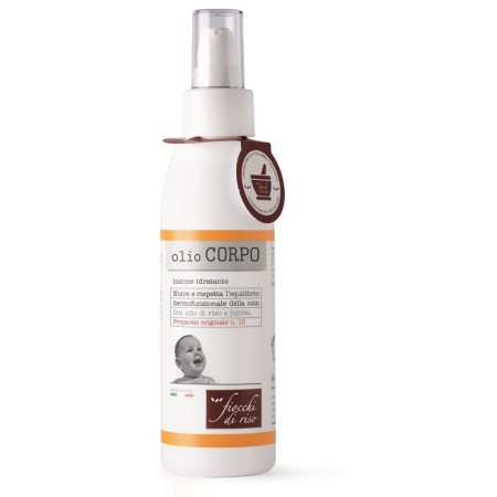Fiocchi di Riso Olio Corpo Idratante per Massaggio Neonati 140 ml