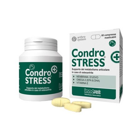 Condrostress  Cane Supporto del Metabolismo Per Osteoartrite 60 Compresse Masticabili