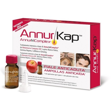 AnnurKap Fiale Anticaduta Trattamento Mensile 10 Fiale