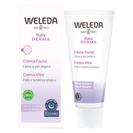 Weleda Baby Derma Malva Bianca Crema Viso Lenitiva Emolliente 50 ml