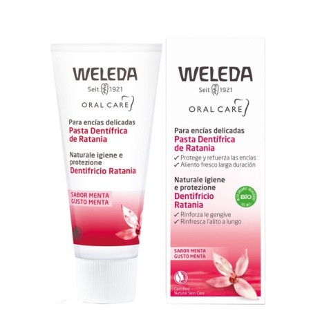 Weleda Ratania Pasta Dentifricia Gusto Menta 75 ml