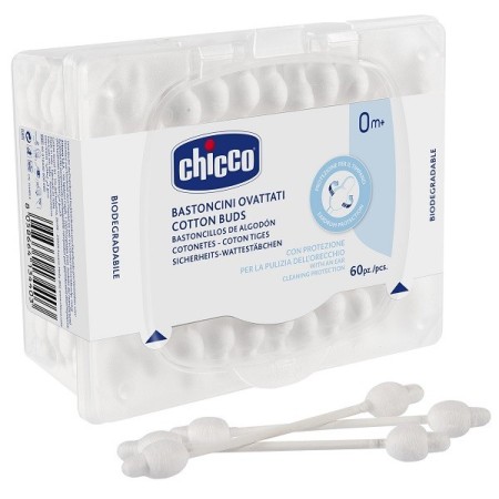 Chicco Bastoncini Ovattati Cotton Fioc 64 pezzi