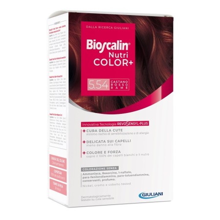 Bioscalin Nutri Color Plus 5.54 Castano Rosso Rame Trattamento Colorante