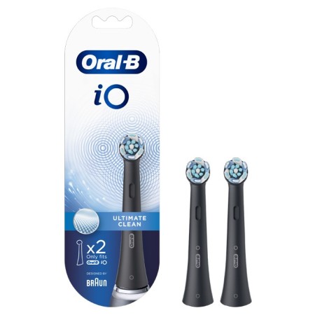 Oral B Testine Di Ricambio Io Ultimate Clean Nere 2 Pezzi