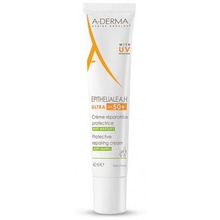 A-Derma A-D Epitheliale AH Ultra Crema SPF50  Crema Ristrutturante e Protettiva per Viso e Corpo 40 