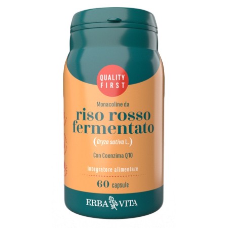 Erba Vita Riso Rosso Fermentato Integratore Colesterolo 60 Capsule