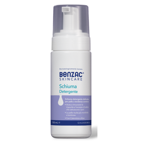 Benzac Skincare Schiuma Detergente per Pelle Acneica 130 ml