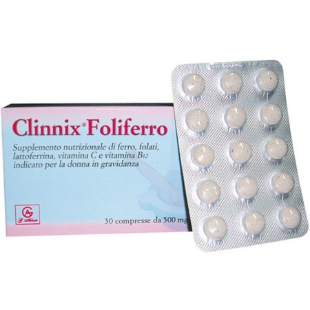 Clinderm Foliferro Integratore Gravidanza 30 Compresse