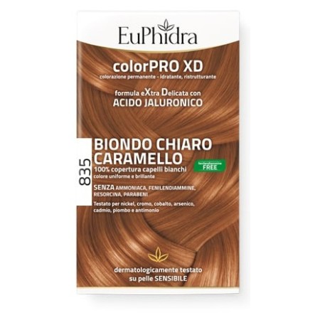 Euphidra ColorPRO XD 835 Biondo Chiaro Caramello Tintura Extra Delicata