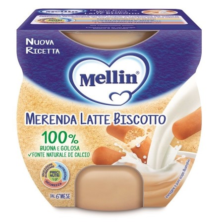 Mellin Merenda Latte E Biscotto 2 x 100 g