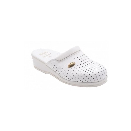 Dr. Scholl Clog Back Guard Pelle Bianco n°37