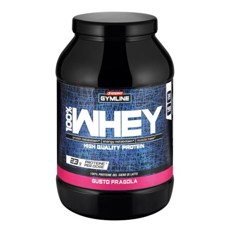 Enervit Gymline Muscle 100% Whey Protein Concentrate Fragola Integratore Proteico 900 g