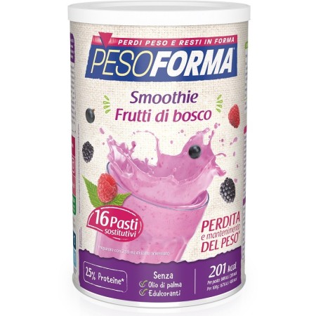 Pesoforma Smoothie Ai Frutti di Bosco Pasto Sostitutivo Barattolo 436 g