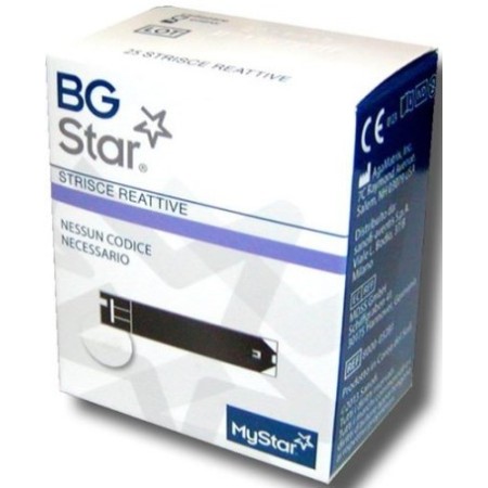 BGStar Strisce Reattive Glicemia 25 Pezzi